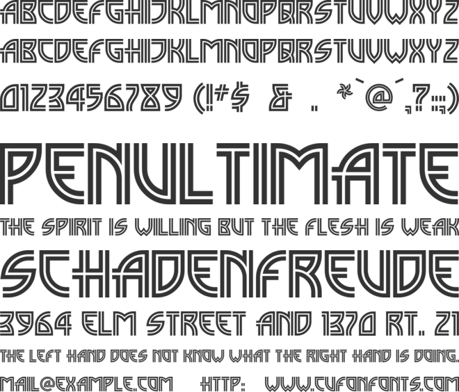 Madison Square font preview