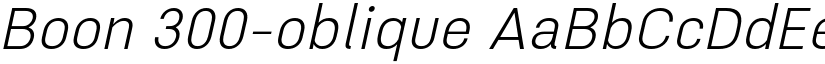 Boon 300-oblique font