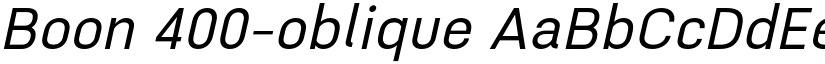 Boon 400-oblique font