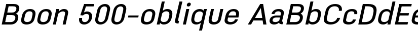 Boon 500-oblique font