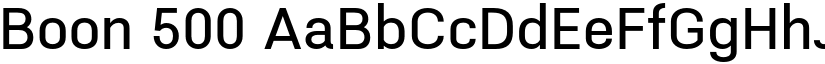 Boon 500 font