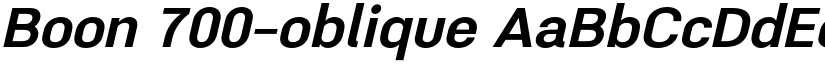 Boon 700-oblique font