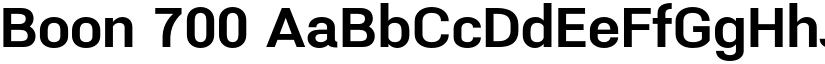 Boon 700 font