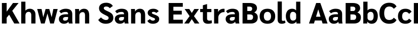 Khwan Sans ExtraBold font
