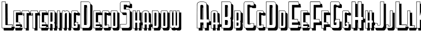LetteringDecoShadow font