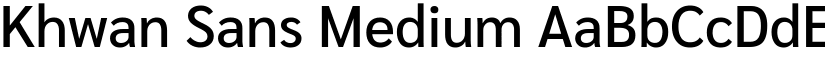 Khwan Sans Medium font