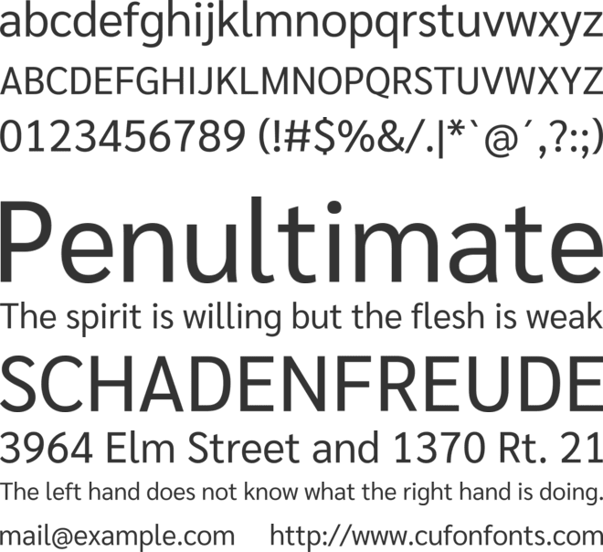 Khwan Sans font preview