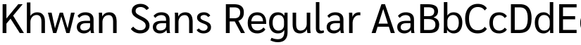 Khwan Sans Regular font