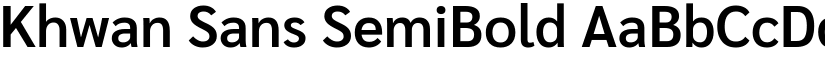 Khwan Sans SemiBold font