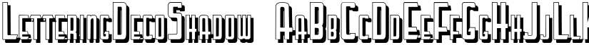 LetteringDecoShadow font