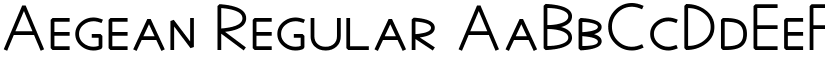 Aegean Regular font