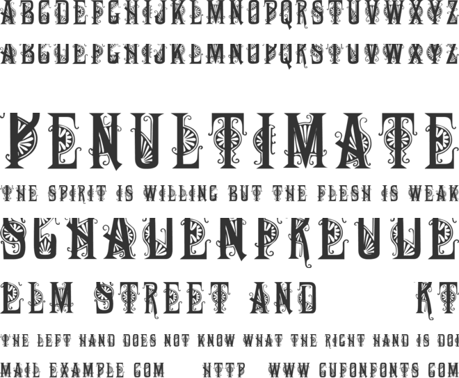 Deco Caps font preview