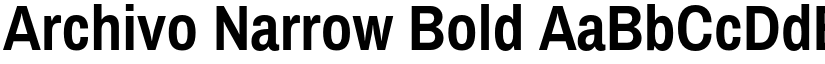Archivo Narrow Bold font