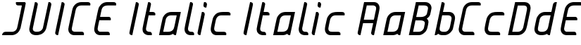 JUICE Italic Italic font