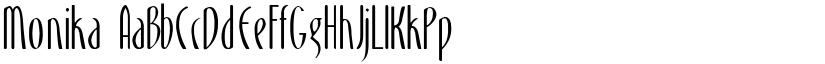 Monika font