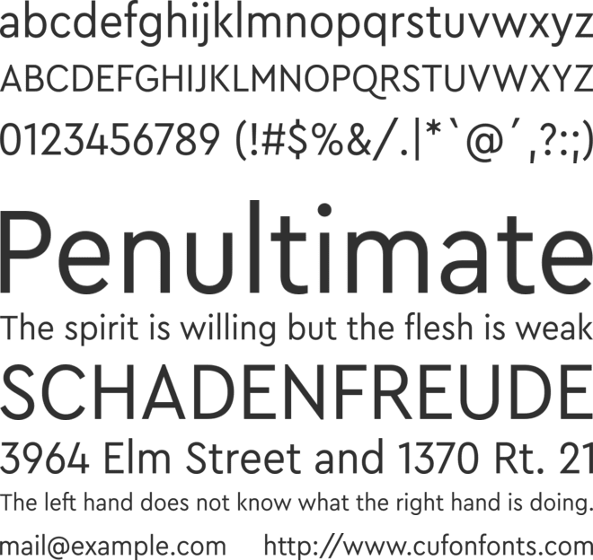 Cera Compact Pro font preview