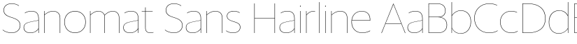 Sanomat Sans Hairline font