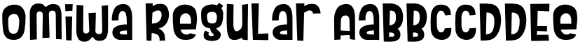 Omiwa Regular font