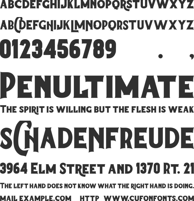 CHrONicLe font preview