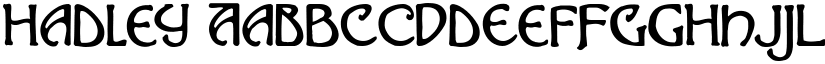 Hadley font