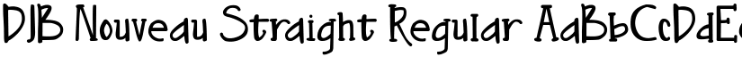 DJB Nouveau Straight Regular font