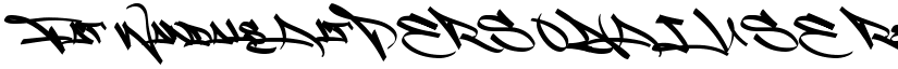 Fat Wandals Alt PERSONAL USE Regular font