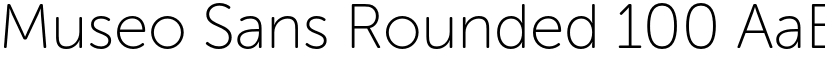 Museo Sans Rounded 100 font