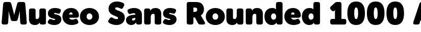 Museo Sans Rounded 1000 font