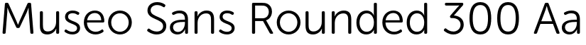 Museo Sans Rounded 300 font