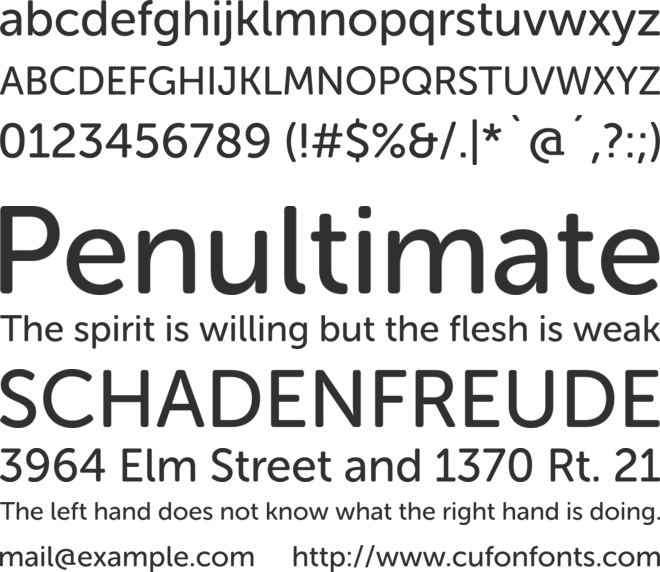 Museo Sans Rounded font preview