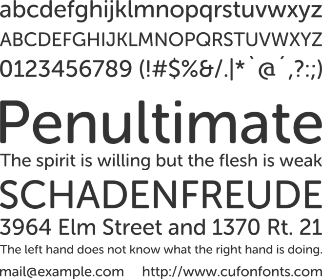 Museo Sans Rounded font preview