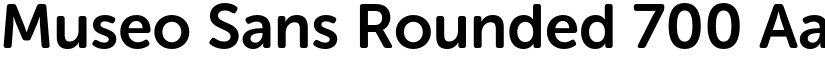 Museo Sans Rounded 700 font