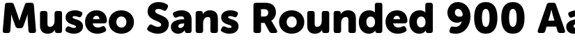 Museo Sans Rounded 900 font