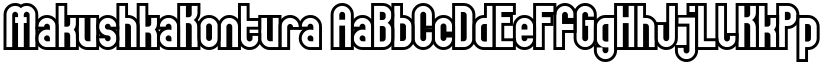MakushkaKontura font
