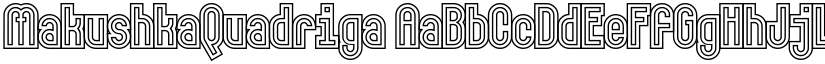 MakushkaQuadriga font