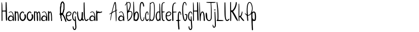 Hanooman Regular font