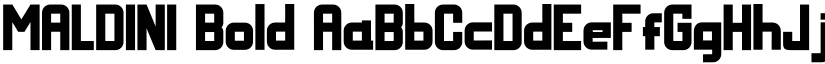 MALDINI Bold font