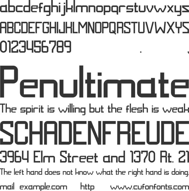 MALDINI font preview