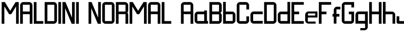 MALDINI NORMAL font