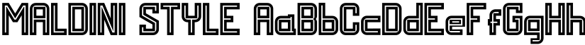MALDINI STYLE font