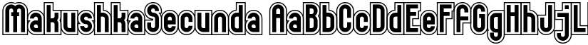 MakushkaSecunda font