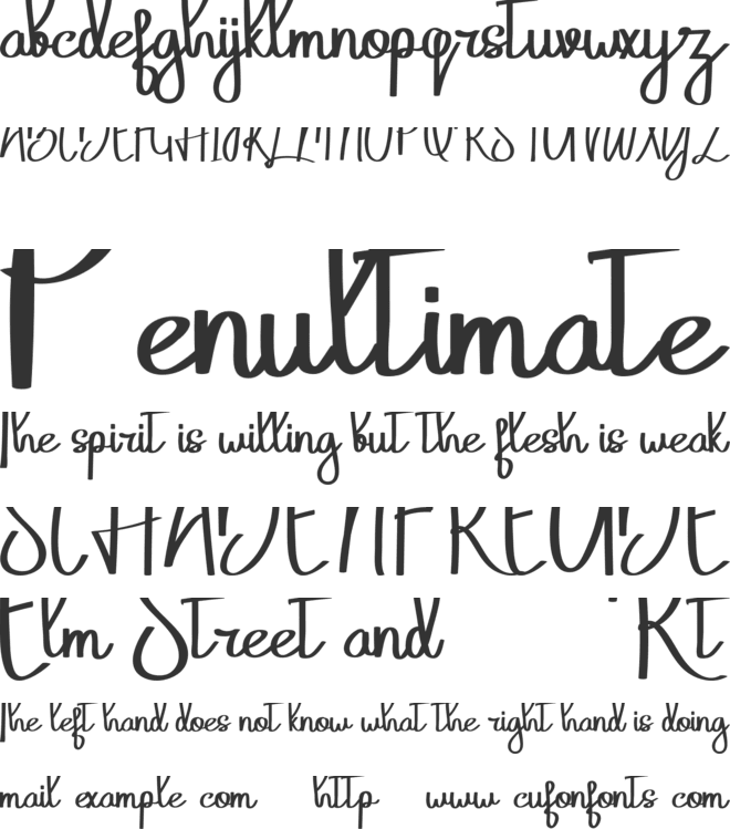 Belatoni font preview