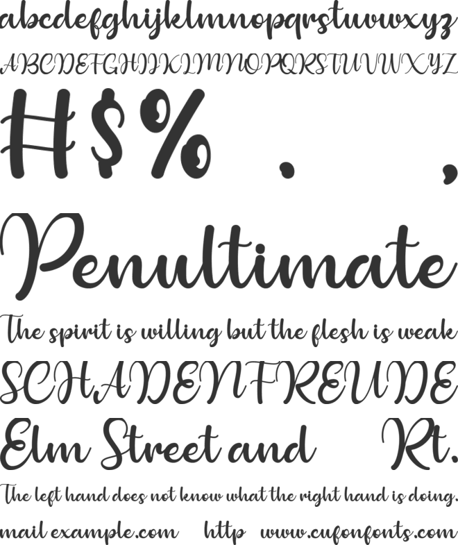 Bollinsh Hunt Personal Use Only font preview