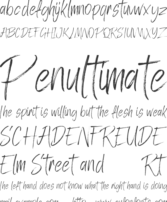 Zolanti font preview