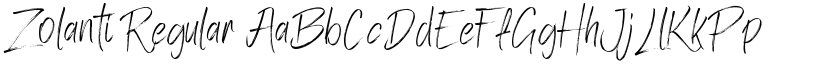 Zolanti Regular font