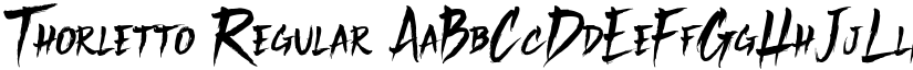 Thorletto font download