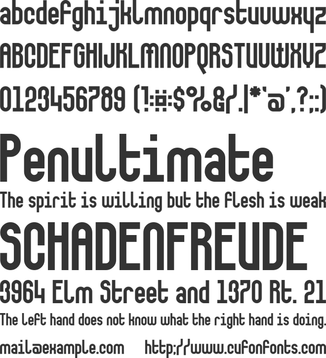 Makushka font preview