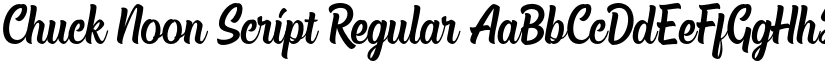 Chuck Noon Script font download