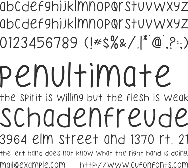 Katherine Handwriting font preview