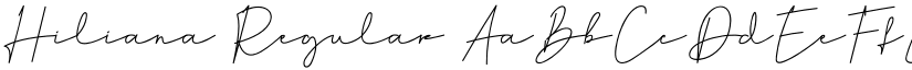 Hiliana Regular font